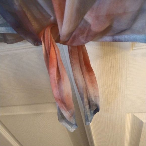 one world live and let live Red White Blue Tie Dye Shirt Top - Picture 2 of 10